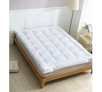 Microgel Hotel Quality Super Soft 10cms Thick Microfibre Filled Quilted Mattress Toppers Air Flow and Temperature Control Fluffy Hypoallergenic Microfibre Mattress Toppers (Super King)