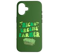 Microgreens Farmer Micro Farming Agriculture Growing Sprouts Case for iPhone 16