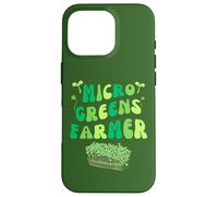 Microgreens Farmer Micro Farming Agriculture Growing Sprouts Case for iPhone 16 Pro