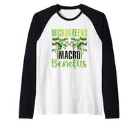 Microgreens Micro Farming Gardening Sprouts Microgreens Raglan Baseball Tee
