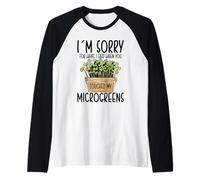 Microgreens Micro Farming Gardening Sprouts Microgreens Raglan Baseball Tee