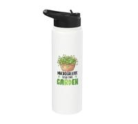 Microgreens Micro Farming Gardening Sprouts Microgreens Stainless Steel Insulated Water Bottle