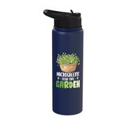 Microgreens Micro Farming Gardening Sprouts Microgreens Stainless Steel Insulated Water Bottle