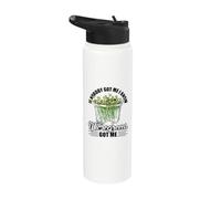 Microgreens Micro Farming Gardening Sprouts Microgreens Stainless Steel Insulated Water Bottle