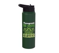 Microgreens Micro Farming Gardening Sprouts Microgreens Stainless Steel Insulated Water Bottle