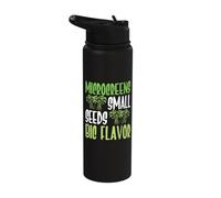Microgreens Micro Farming Gardening Sprouts Microgreens Stainless Steel Insulated Water Bottle