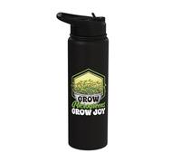 Microgreens Micro Farming Gardening Sprouts Microgreens Stainless Steel Insulated Water Bottle
