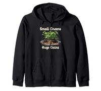 Microgreens Small Greens Huge Gains Sprout Grower Garden Zip Hoodie