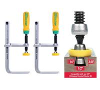 MICROJIG GRR-Ripper DVC-538K2 Match Fit Dovetail Clamps, Yellow/Green