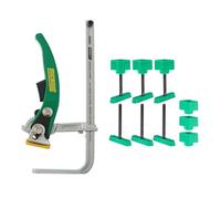 MICROJIG Matchfit Ratchet Clamp & 2" Dovetail Track Hardware (6-PACK) Bundle - Track Saw Compatible, Anti-Pivot Spring Technology, Versatile & Powerful Clamping for Jigs & Projects, DVC-700RAP+DV2.0
