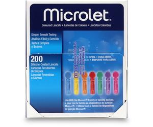 Microlet Lancets 0.5mm 28 Gauge 200 Pack