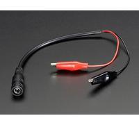 MicroMaker Adafruit Accessories DC Barrel Jack to Alligator Clips - SKU 1328