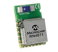 MicroMaker Bluetooth Modules - 802.15.1 Bluetooth Low Energy BLE Module, Shielded, Antenna, ASCII Interface, 9 x 11.5 mm - SKU RN4871-V/RM140