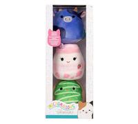Micromallows SQMM0193-3 Pack Super Soft Mini Squishmallows 6.5 cm Plush Figures (Ingred, Amelie, Daisuke)