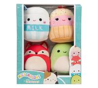 Micromallows Squishmallows Original 4-Pack - Clara Cupcake, Fifi Fox, Henry Turtle, Melly Milk Carton