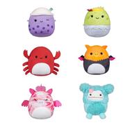 Micromallows Squishmallows Original 6-Pack - Henley the Alicorn, Carlos the Crab, Myrna the Griffin, Poplina the Boba, Anjara the Breakfast Burrito, Joelle the Bigfoot