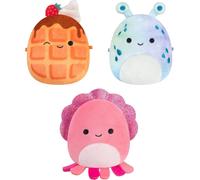 Micromallows Squishmallows Original Plush 3-Pack - Weaver the Waffle, Auggie th
