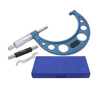 Micrometer Caliper Measuring Tool Precise Mechanical Structure Accurate Measurement Alloy Surface Portable Thickness for Engineers Technicians Machinists (75-100/0.01mm)