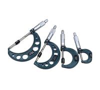 Micrometer Digital 4pcs Outside Micrometer Set Precision 0.01mm Accuracy Carbide Machinist Tools 0-25mm/25-50mm/50-75mm/75-100mm