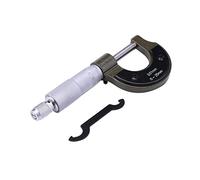 Micrometer, Outside Micrometers Metric 0-25mm Precision 0.01mm with Mini Wrench Gauge Caliper Tool Diameter Micrometer