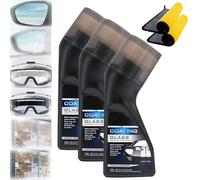 Micromolecular Anti-Fog Coating Wiper, Window Cleaner, Versatile Reusable Rain and Fog Cleaning Glass Brush, Windscreen Cleaner, Universal Cleaning Wipe Board (3 pcs)