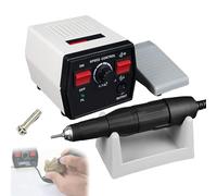 Micromotor Polishing Machine, Polishing Machine with Foot Pedal Speed Control, 50K RPM Handpiece Micromotor Polisher, 2.35mm/3mmgeneral, Mini Grinder for Jewelry Ceramics Woodcarving