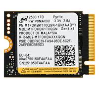 Micron 1TB 2500 M.2 2230 PCIe Gen 4.0x4 NVMe SSD up to 7100MB/s, Compatible with Steam Deck Surface Ally Mini PCs Laptops