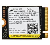 Micron 2TB 2500 M.2 2230 PCIe Gen 4.0x4 NVMe SSD Up to 7100 MB/s Compatible with Steam Deck Surface Ally Mini PCs Laptops