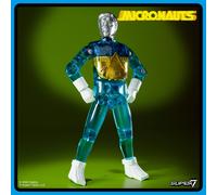 Super7 Reaction+ Micronauts Time Traveler (Translucent Blue) - 4" Micronauts Action Figure with Accessories - Classic Sci-Fi Collectibles and Retro Toys