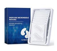 Microneedle Eye Patches For Dark Circles & Wrinkles, 12Pairs Dissolving Nano Microneedle Patch, Eye Masks For Puffy Eyes, Korean Eye Patches For Fine Lines, Vegan Skincare Anti Wrinkle Patches