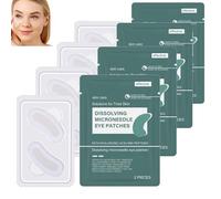 Microneedle Eye Patches - Pack of 4 Dissolving Nano Under Eye Patches with Hyaluronic Acid & Peptides - Gel Pads for Dark Circles & Puffy Micro Needle Design (4pcs)