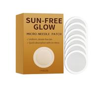 Microneedle Self Tanning Patches for Face, Sunless Facial Tanning Sticker for Cheeks and Forehead, Hydrating Sunkissed Glow Patch, Individually Wrapped, 7 Pieces