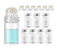 Microneedling Infusion System Set, Micro Microneedle Infusion System Included Hydra Needle 0.5mm 1Pc, 6 Replacement Needle Heads and Anti-Aging Serum Ampoules 5ml X 7, Anti-Aging Solution Treatment