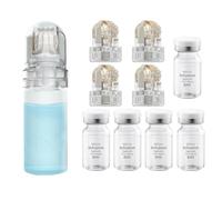 Microneedling Infusion System Set, Micro Microneedle Infusion System Included Hydra Roller 0.25mm 1Pc, 4 Replacement Needle Heads and Anti-Aging Serum Ampoules 5ml X 5, Anti-Aging Solution Treatment