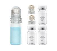 Microneedling Infusion System Set, Micro Microneedle Infusion System Included Hydra Roller 0.25mm 1Pc, 2 Replacement Needle Heads and Anti-Aging Serum Ampoules 5ml X 3, Anti-Aging Solution Treatment