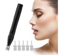 Microneedling Pen, Professional Derma Pen for Face, Scalp, Beard and Body Care, Electric Beauty Pen with 5 Speeds - Premium Micro Needle Skincare Tool for Men & Women Home Use