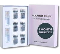 Microneedling Serum, Micro Infusion System For Face, Micro Infusion Serum for Home Skincare with 0.05mm Stamp, Collagen & Hyaluronic Acid - At-Home Kit for Smooth, Radiant Skin (2 Months Supply)