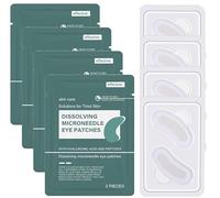 Microneedling Serums Skin Care, Pack Of 4 Dissolving Microneedle Eye Patches, Microneedle Patches With Hyaluronic Acid, Moisturizing Under Eye Masks For Puffy Eyes&Dark Circles