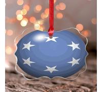 Micronesia Hanging Ornaments Gift Flag Vivid Color Round Ornament Keepsake Latin America Hispanic Country European Asia Africa Flags Acrylic Christmas Bauble Gift for Mom Grandma Wife Sister Teacher