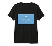 Micronesia Micronesian Flag Vintage Micronesian Roots Premium T-Shirt