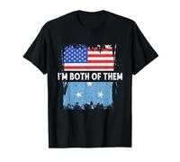 Micronesia USA America I'm Both Of Them Micronesian Pride T-Shirt