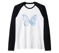 Micronesian Flag Butterfly Micronesian Roots Micronesia Raglan Baseball Tee