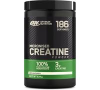 Micronised Creatine Powder, 100% Pure Creatine Monohydrate Powder for Performance and Muscle Power, Unflavoured Shake, 186 Servings, 634 g