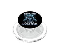 Micropenis Funny Unappropriate Men Rude Wolf Peinlich PopSockets PopGrip for MagSafe