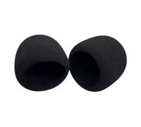 Microphone Accessory for Compact Desktop Mic, Black Slip-on Cover Supporting Meeting, Chats, Streaming Mic Windscreen Foam Cover Black Slip on Voice Chat Streaming Gaming Meetings Desktop Speech