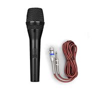 Microphone Anti-Howling Wired Microphone Professional Karaoke Singing Microphone Metal Handheld Cardioid Dynamic Microphone with XLR to 1/4" Cable Easy to Connect and use