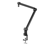 Microphone Arm - Premium Mic Arm - Hidden Desktop Microphone Cables Compatible with HyperX QuadCast Mic, Blue Yeti Mic and Most Studio Microphones,