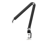 Microphone Arm Stand Adjustable Boom Arm 360 Degree Rotating With Heavy Duty Clamp Suspension Boom Mic Stand For Gaming Foldable Arms