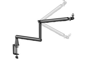 Microphone Arm With - Shock Absorber Clamp, 360 Degree Rotating Stand, Computer Desktop For Music Studio, Podcasting Equipment Content Creation | Adjustable Suspension Sing And Grab
