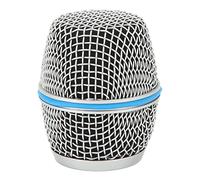 Microphone Ball Head Mesh Grill, Mic Replacement Ball Head WithInner Foam Filter, Stainless Steel Spiral Microphone Grill for Beta87a Mic, 31.5mm / 1.24in